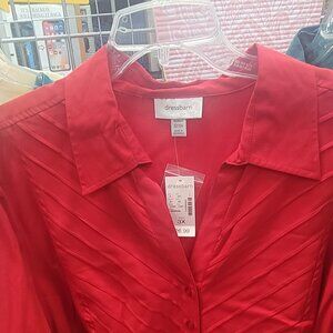 Red blouse